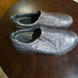 Blue ostrich print Roper's